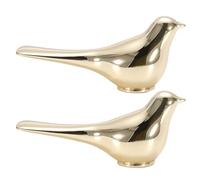 Alipis Lot de 2 Boutons de Meuble en Métal Doré D'oiseau, Poignées de Porte D'armoire et Tiroir Décoratives, Ornements pour Placard et Garde-robe, Adaptées pour Armoires, Commodes