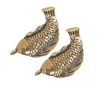 Alipis Lot de 2 Breloques en Laiton Vintage de Poisson Rétro Pendentifs Miniatures pour Fabrication de Bijoux Charms Animaliers pour Bracelets et Paquet Accessoire Déco Créatif Arts