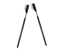 Alipis Lot De 2 Brosses à Cils En Acier Aiguille Droite Peigne Séparateur De Cils Pour Femmes Usage Domestique Et Professionnel Outil De Beauté Pour Greffe Et Soin