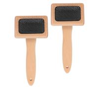 Alipis Lot de 2 Brosses à Feutrer à Aiguille avec Manche en Bois Petite Taille Brosse à Carder Laine pour Feutrage Manuel Préparation des Fibres pour Travaux D’Aiguille et Artisanat