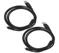 Alipis Lot de 2 Câbles Mini USB 8 Broches 15 M Compatibles Appareils Photo Numériques Câble de Chargement USB Noir Transfert de Données Stable Accessoires Électroniques Polyvalents