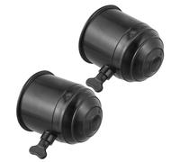 Alipis Lot de 2 Capuchons Noirs en Plastique pour Attelage de Remorque et Camping-Car, Étanches et Faciles à Fixer, Protection pour Crochet de Remorque