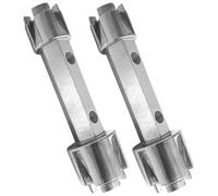 Alipis Lot de 2 Clés à Cliquet pour Bonde D’évier et Robinet, Alliage D’aluminium Galvanisé, Compactes et Légères, Outil Polyvalent pour Installation et Démontage en Plomberie, Adaptées