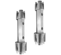 Alipis Lot de 2 Clés à Cliquet pour Bonde en Alliage d'Aluminium Double Extrémité Outil de Plomberie Compact Clé à Robinet pour Espaces Restreints Démontage Facile sous Évier Usage