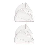 Alipis Lot de 2 Coques de Sonnette sans Fil Transparentes en Plastique Étanche Protection Extérieure pour Clavier et Carillon Housse de Pluie Résistante pour Sonnette Extérieure pour