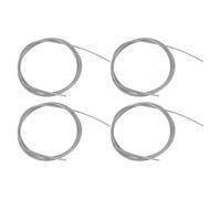 Alipis Lot de 2 Cordons de Filet de Basket-Ball 18 M en Fil d'acier Plastifié Solide Attaches en Aluminium Accessoires de Remplacement Résistants aux Intempéries pour Paniers Cadres