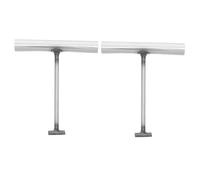 Alipis Lot de 2 Crochets de Levage en Acier Diamètre 8 MM Longueur 17 CM Forme T pour Plaques D’Égout et Portes Roulantes Outil Polyvalent D’Extraction et Levage de Regards D’Égout