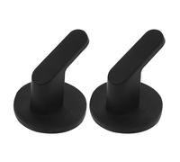 Alipis Lot De 2 Crochets Magnétiques Pour Suspendre Des Clés Des Serviettes Ou Des Objets Décoratifs Crochet Magnétique Robuste Noir