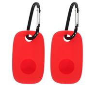 Alipis Lot de 2 Étuis en Silicone Rouge Compatibles avec Pro 2022, Housses Antichoc et Anti-Rayures pour Localisateurs, Protection Légère pour Clés, Paquet et Objets Personnels,
