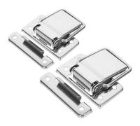Alipis Lot de 2 Ferrures en Acier Inoxydable pour Glacières et Boîtes à Outils, Fermeture Sécurisée, Légères et Compactes, Adaptées pour Bricolage et Rangement