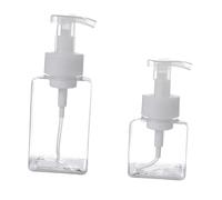 Alipis Lot De 2 Flacons Pompe Mousse 400 ML Transparent Plastique Sécurité Femmes Voyage Cosmétique Rechargeable