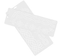 Alipis Lot de 2 Gabarits de Couture en Plastique pour Quilting et Patchwork Modèles de Broderie Soi-Même Outils Solide pour Marquage Précis Adaptés aux Loisirs Créatifs et Couture
