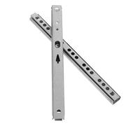 Alipis Lot de 2 Glissières à Billes à Montage Latéral 17 MM Étroites Extension Double Acier Ouverture Bidirectionnelle Coulisses Silencieuses pour Tiroirs Compactes 182 MM Usage