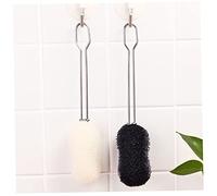 Alipis Lot De 2 Goupillons Pour Biberons Et Verres, Brosse à Long Manche En Acier Inoxydable, Poignées Ergonomiques, Nettoyage, Usage La Cuisine Et Maison, Couleur Noir Classique