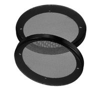 Alipis Lot de 2 Grilles de Haut-Parleur en Métal 6 Pouces, Cache-Haut-parleurs pour Voiture, Protection Résistante Poussière et Chocs, Accessoires Audio Auto Décoratifs