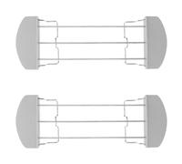 Alipis Lot de 2 Grilles Métal Gris 26 CM Support de Maintien au Chaud et Grille de Refroidissement pour Accessoire Pratique pour Cuisson et Réchauffage Cuisine Quotidienne