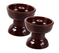 Alipis Lot De 2 Lampes À Huile Diwali Support De Lampe À Beurre Support De Lampe À Huile De Temple Chauffe-Plat Diwali