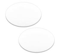 Alipis Lot de 2 Lentilles Biconcaves en Verre Optique Transparent 10 CM Diamètre Focale 300 MM pour Équipement de Laboratoire de Physique et Expérimentation Scientifique