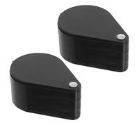 Alipis Lot de 2 Loupes Pliables en Acrylique Transparent à 3 Lentilles Loupe de Poche Portable Haute Clarté pour Lecture Bijoux Timbres et Collection Usage Quotidien pour Personnes