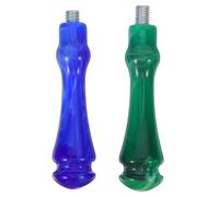 Alipis Lot de 2 manches de rechange en résine et bois pour tampons à cire, pour sceller enveloppes, fêtes et invitations.