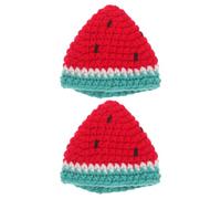 Alipis Lot de 2 Mini-Bonnets Bananes Frais : Mini-Bonnets Bananes tricotés, Housses de Conservation réutilisables au Crochet, à Faire soi-même pour la fraîcheur