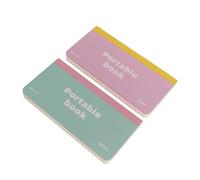 Alipis Lot de 2 Mini Carnets de Poche 25 X 8 CM Agenda Quotidien Non Daté Bloc-Notes Scolaire en Papier Lisse Organiseur de Tâches pour Bureau Étudiants et Infirmières Format