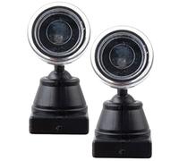 Alipis Lot de 2 Mini Lampes de Signalisation Vertes pour Modélisme Ferroviaire Modèle Miniature D’Éclairage Décoratif pour Table de Sable et Circuit de Train Accessoires Réalistes pour