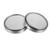 Alipis Lot de 2 Miroirs de Bureau Ronds Argentés Cadre Réglables pour Écran de Confidentialité Accessoires pour Espace de Travail en Open Space Surveillance Arrière et Sécurité au