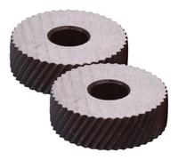 Alipis Lot de 2 Molettes de Moletage Diagonales en Acier pour Outil de Tournage, Molette de Moletage Grossier de Rechange, Rouleaux Linéaires Résistants pour Usinage de Surface,