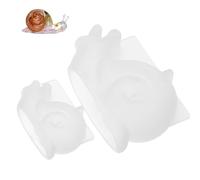 Alipis Lot de 2 Moules en Silicone Escargot Souples et Résistants Taille Grand et Petit pour Fabrication de Moules Artisanaux et Loisirs Créatifs Décoration Maison et Jardin