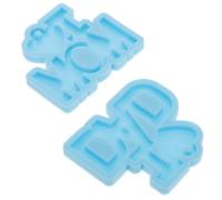 Alipis Lot de 2 Moules en Silicone pour Porte-clés en Résine Époxy «maman Papa» Moules à Pendentif DIY pour Fête des Mères Pères Flexibles et Solide Création Artisanale