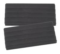 Alipis Lot de 2 Pads Antidérapants pour Grosse Caisse de Batterie en Caoutchouc Noir, Protection de Cercle de Tambour, Accessoires pour Batterie, Amortisseur et Isolation Acoustique,