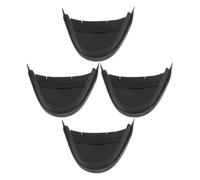 Alipis Lot de 2 Paires Couvre-Orteils de Sécurité en Acier Noir Taille 41 Protections d'Orteils Anti-Perforation avec Embout Antidérapant et Bande en Caoutchouc pour Chaussures de