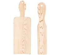 Alipis Lot de 2 Palettes à Mèches en Bois Grainé, Grosse et Petite Taille, Outil de Teinture Capillaire pour Mise en Valeur des Mèches, Planches Légères Réutilisables pour Coloration