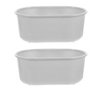 Alipis Lot de 2 Paniers D'égouttage Gris pour Évier Cuisine, Passoire Multifonctionnelle en Matériau Robuste, Corbeille à Déchets Pratique pour Rangement et Filtration, Accessoires Évier