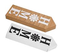 Alipis Lot De 2 Panneaux Rustiques en Bois pour La Maison Décoration De Table pour Une Touche Artistique