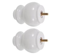 Alipis Lot De 2 Pieds De Canapé De Remplacement en Bois Massif Pieds De Canapé Embouts en Bois pour Travaux Manuels pour Meubles De Style Transitionnel