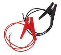 Alipis Lot de 2 Pinces Crocodile pour Batterie Solaire Câble de Démarrage Automobile avec Fil Clips Rouge et Noir Pinces de Démarrage Portables pour Voiture Accessoires Électriques