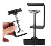 Alipis Lot de 2 Pinces en C Métal à Vis Réglable Fixation de Table 360° sans Base Plastique Clips de Retenue Robustes pour Support Bras Microphone Pince de Bureau Polyvalente et