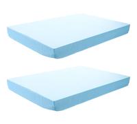 Alipis Lot de 2 Plaques de Mousse Bleue 30x20x3 Cm pour Maquettes de Décors, Feuilles de Mousse Artisanale pour Bricolage, Diorama et Création de Scènes Diy, Matériel de Modélisme