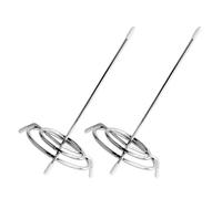 Alipis Lot de 2 Porte-Billets en Métal Base Ronde Stable Tige Droite pour Organisation Rapide des Reçus et Factures au Bureau ou Restaurant Accessoire de Bureau Pratique et Compact