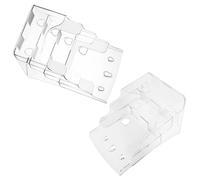 Alipis Lot de 2 Porte-Brochures en Acrylique Transparent Présentoir de Bureau Multi-Niveaux A5 Organisateur de Documents Support pour Flyers Menus et Prospectus Montage Mural