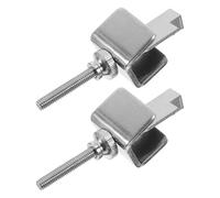 Alipis Lot de 2 Serrures de Porte de Sécurité en Acier Inoxydable Dispositif Anti-Effraction Portable pour Appartement et Voyage Blocage Stable et Pratique Protection Renforcée des