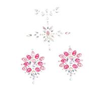Alipis Lot De 2 Sets De Bijoux De Corps En Strass Colorés, Autocollants Décoratifs Pour Femmes, Taille Unique, Autocollants Corporels Scintillants, Accessoires Corps Pour Festivals Et Carnaval
