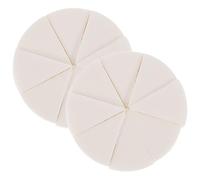 Alipis Lot de 2 sets de Éponges à Maquillage Triangulaires en Latex Blanc Éponge à Fond de Teint Sèche et Humide Outils Cosmétiques pour Application Précise sur Yeux Lèvres Joues et