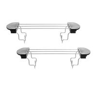 Alipis Lot de 2 Supports à Toast en Acier Inoxydable et Plastique Réutilisable, Porte-toast Compact Multifonction pour Grille, Accessoire la Cuisine Solide, Facile à Nettoyer,