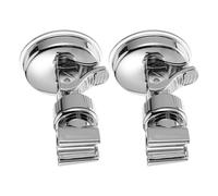 Alipis Lot de 2 Supports de Douchette Muraux à Ventouse Puissante Réglables et Amovibles Fixation sans Perçage pour Salle de Bain Compatibles Plusieurs Pommeaux Finition