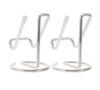 Alipis Lot de 2 Supports Métalliques en Fer Filaire Argentés pour Téléphone et Tablette, Support Stable pour Bureau et Maison, Compatible Smartphone Switch et Tablette,