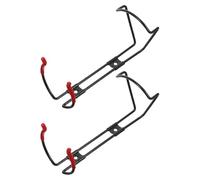 Alipis Lot de 2 Supports Muraux en Acier pour Extincteur Poudre Sèche 1 Kg Kit de Fixation Vis Support de Fixation Pratique pour Sécurité Incendie Domestique et Véhicule Installation