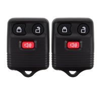 Alipis Lot de 2 télécommandes d'entrée sans clé pour véhicules - Remplacement de clé de voiture en plastique à 3 boutons - Accessoire de voiture sécurisé compatible avec Ford